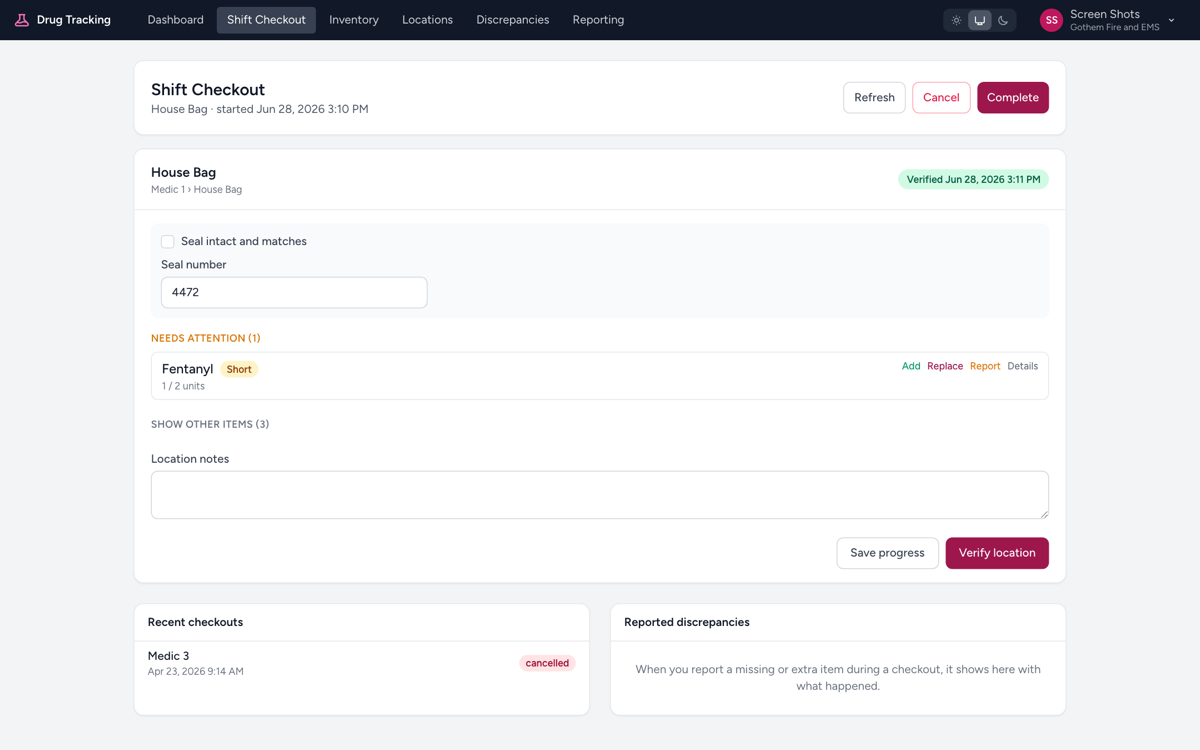 Drug Management screenshot